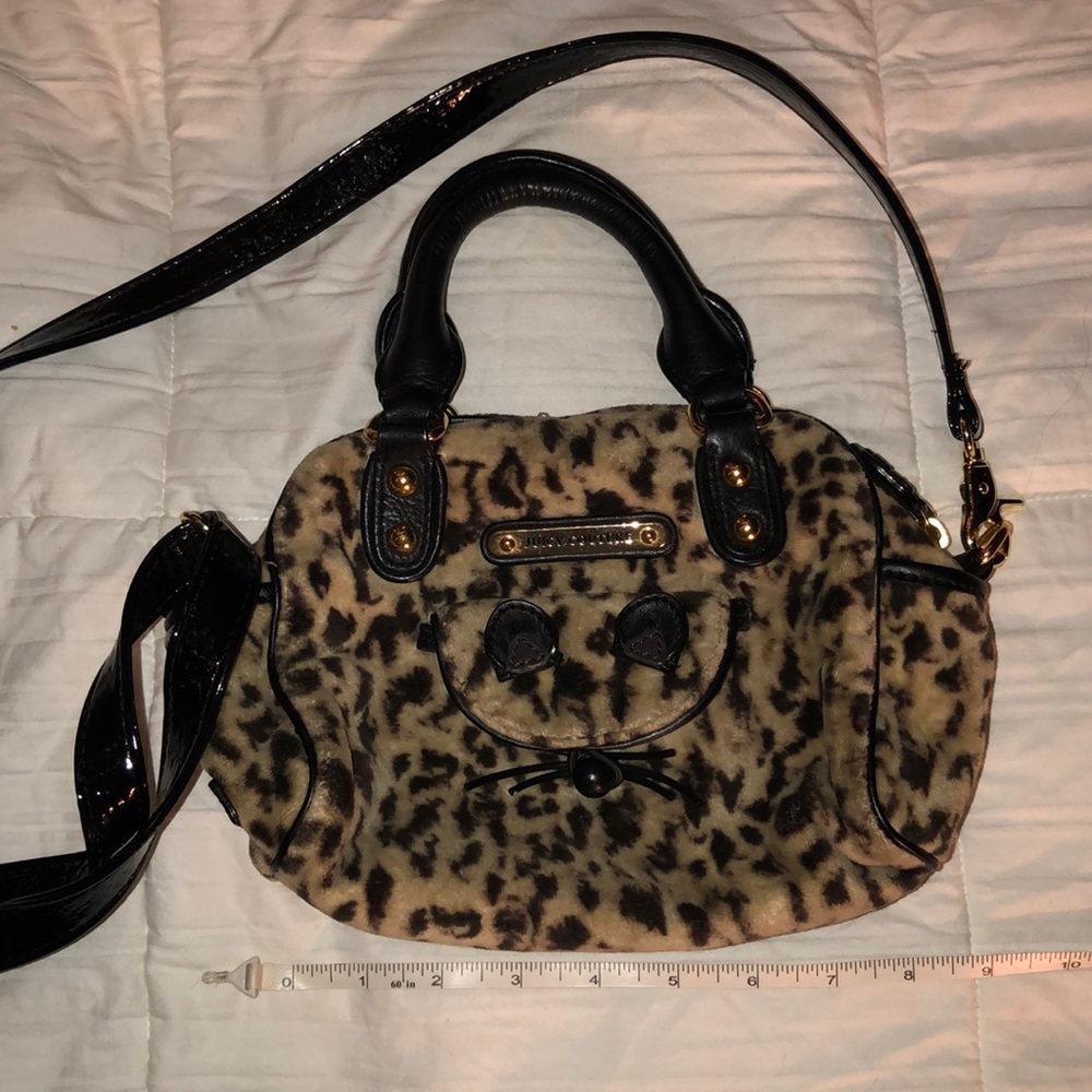 Juicy Couture Handbag Mouse pocket leopard used